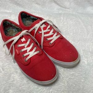 Vans peach sneakers size 8